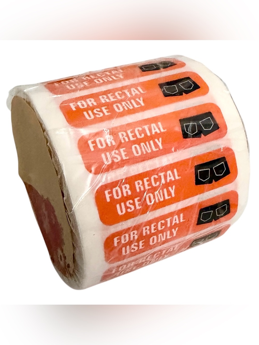 Stickers 1.5x.25 “For Rectal Use Only” 500ct Labels Novelty Funny Orange